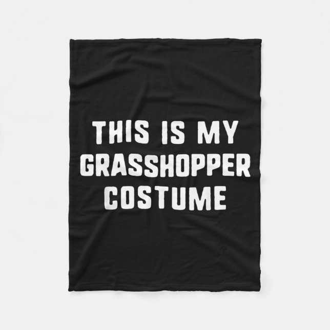 This is Grasshopper Costume Halloween Easy Fleece Blanket (Front)