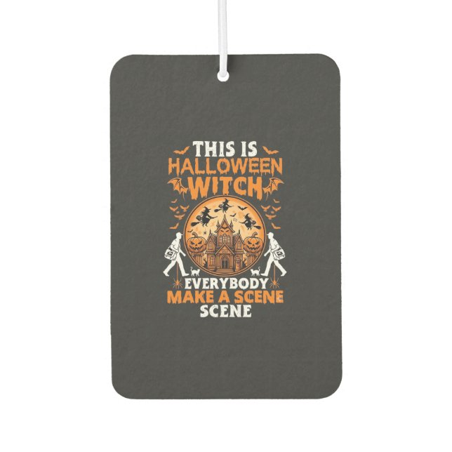 This is Halloween Car Air Freshener (Front)