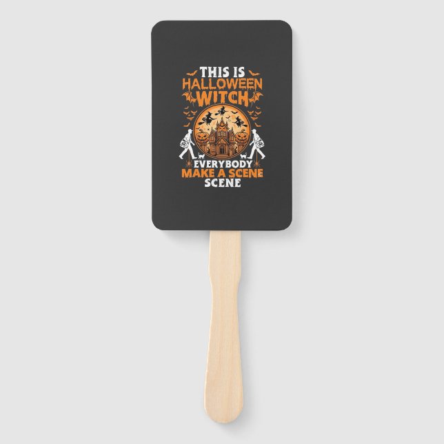 This is Halloween Hand Fan (Front)