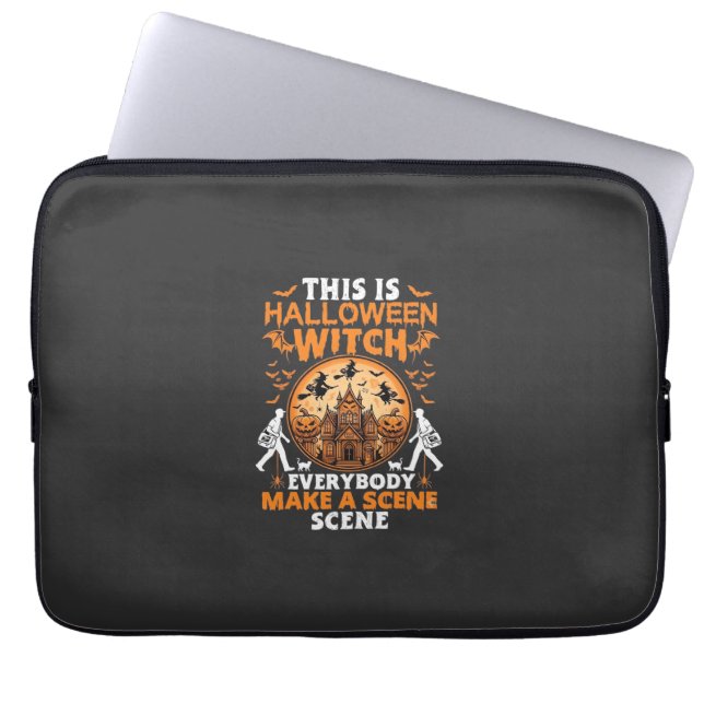 This is Halloween Laptop Sleeve (Front)