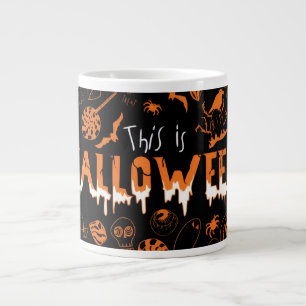 "This is Halloween – Spooky Style for the Bold🎃" Large Coffee Mug