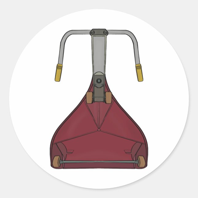 This is how I drove in the 70's and 80's Classic Round Sticker (Front)