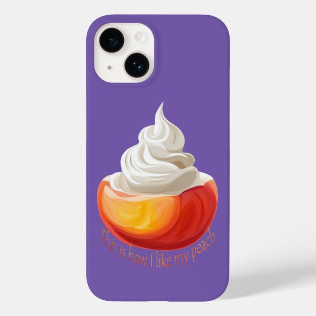 This is how I like my peach Case-Mate iPhone Case (Back)