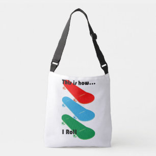 This is how I roll Design - Custom All-Over-Print Crossbody Bag