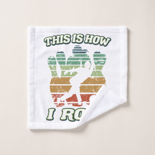This Is How I Roll Funny Bowler Bowling Sports Fan Wash Cloth (Wash Cloth)