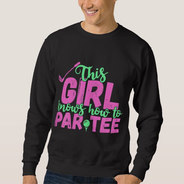 This Is How I Roll Funny Golf Cart Retro Golfer Sweatshirt (Front)