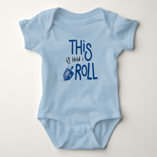 This is how I roll Hanukkah Baby Outfit Bodysuit