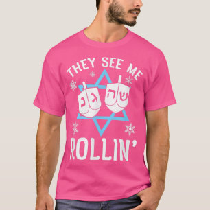 This Is How I Roll Hanukkah  Dab Dreidel Chanukah  T-Shirt