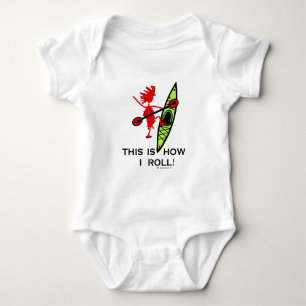 This is how I roll (Kayak) Baby Bodysuit