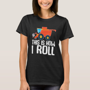 This Is How I Roll Kids Farming Vehicle Machine T-Shirt