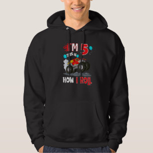 This Is How I Roll Monster Truck 5 Yrs 5th Birthda Hoodie