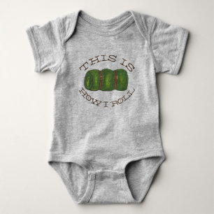 This is How I Roll Rolled Camp Sleeping Bag Hiking Baby Bodysuit