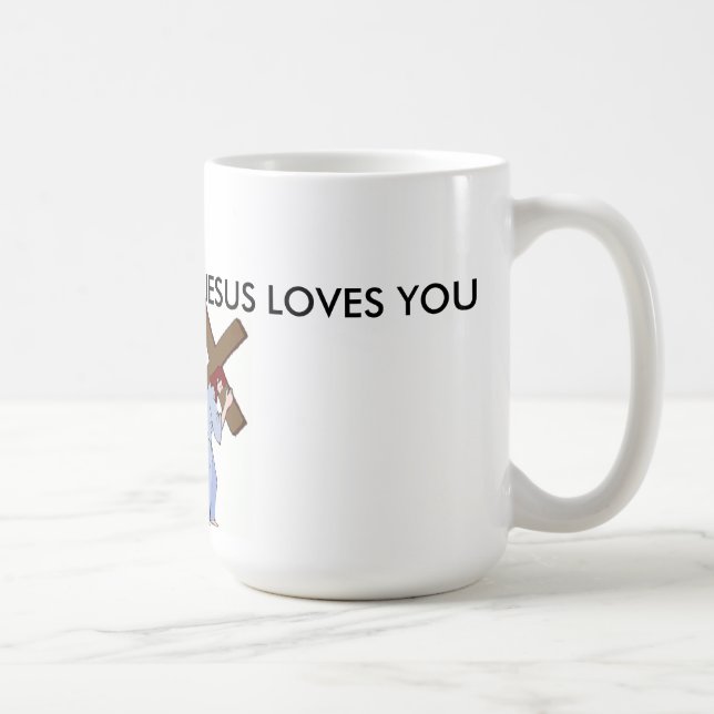 THIS IS HOW MUCH GOD LOVES YOU COFFEE MUG (Right)