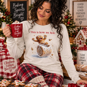 This Is How We Roll Gingerbread Man Tri-Blend Shirt
