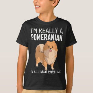 This Is Human Costume A Pomeranian Dog Halloween T-Shirt