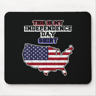 This is Independence Day Shirt - Independence Day Mouse Pad