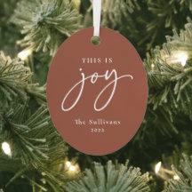 This is Joy Terracotta Photo Holiday