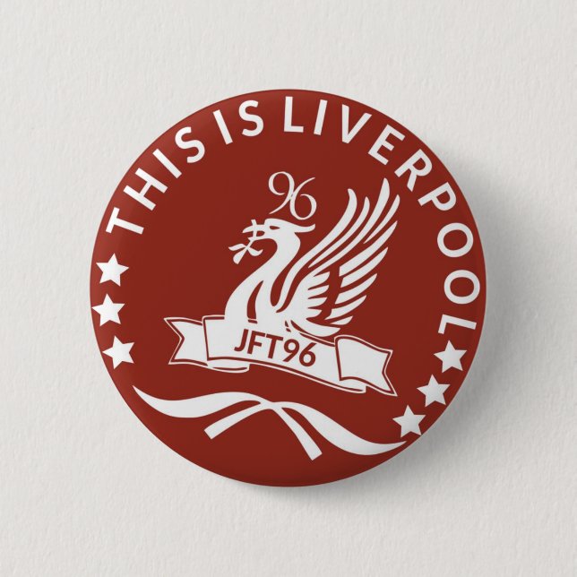 THIS IS LIVERPOOL PIN BACK BADGE (Front)