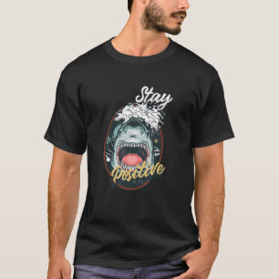This Is Me  Stay Positive Shark Attack Retro Comed T-Shirt