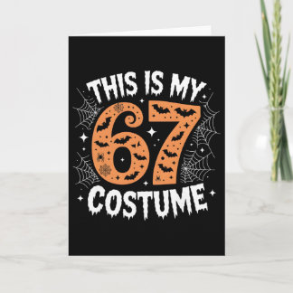 This Is My 67 Costume Lazy Brainrot Meme 67 Funny  Card