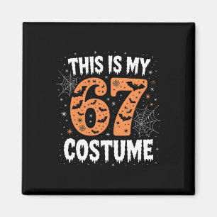 This Is My 67 Costume Lazy Brainrot Meme 67 Funny  Magnet