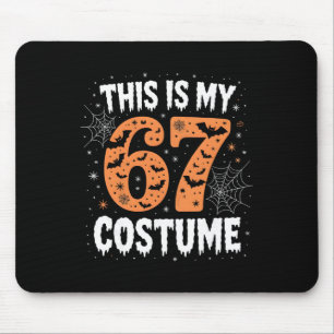 This Is My 67 Costume Lazy Brainrot Meme 67 Funny Mouse Pad