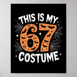 This Is My 67 Costume Lazy Brainrot Meme 67 Funny  Poster
