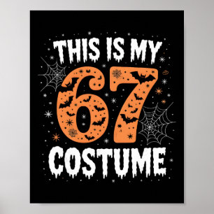 This Is My 67 Costume Lazy Brainrot Meme 67 Funny  Poster