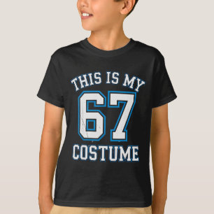 This Is My 67 Costume Lazy Brainrot Meme Boys Kids T-Shirt