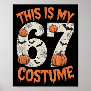 This Is My 67 Halloweem Costume Poster