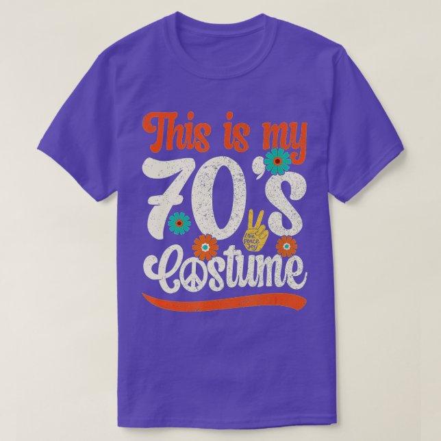 This Is My 70s Costume, 70s Outfit For Women & Men T-Shirt (Design Front)