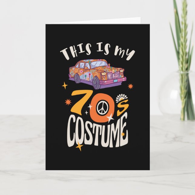This is my 70s Costume Card (Front)