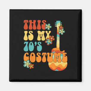 This is My 70s Costume Funny Groovy Peace Hallowee Magnet