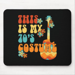 This is My 70s Costume Funny Groovy Peace Hallowee Mouse Pad
