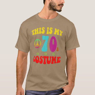This is My 70s Costume Groovy Peace Halloween funn T-Shirt