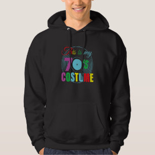 This Is My 70s Costume  Groovy Record Player Hallo Hoodie
