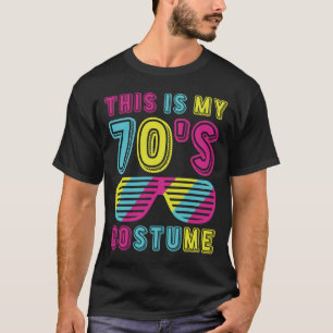 This Is My 70s Costume Retro Colourful 70s Party T-Shirt