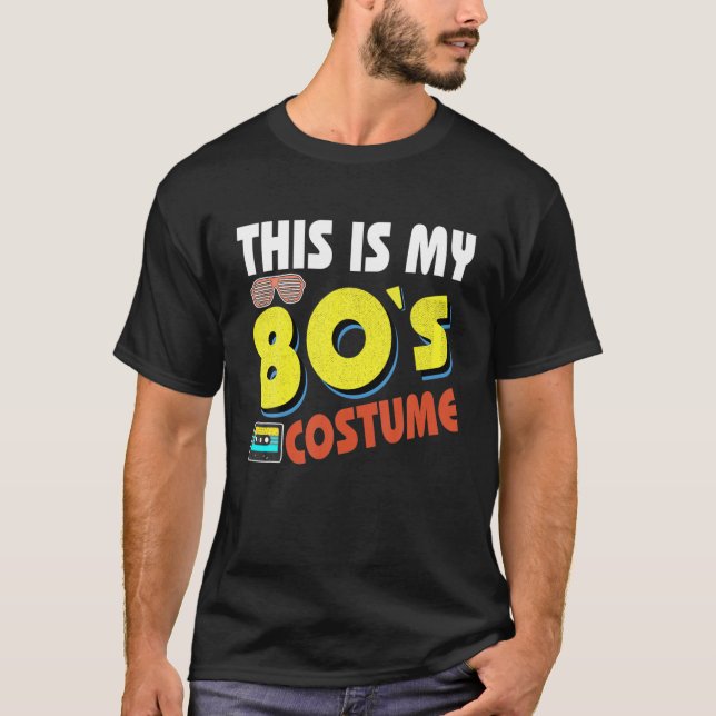 This Is My 80'S Bro 80'S Party Tee Costume Funny (Front)