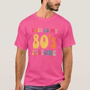This Is My 80s Costume 1980s  Groovy Peace Hallowe T-Shirt
