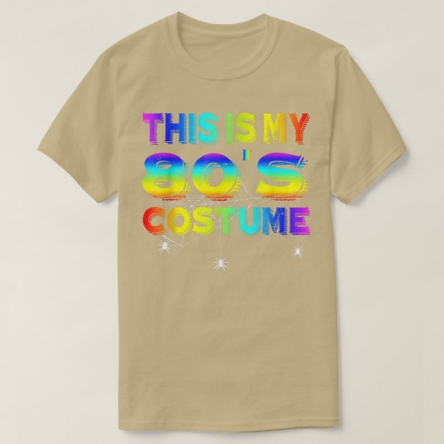 This Is My 80s Costume Happy Halloween Men Teen Bo T-Shirt (Design Front)