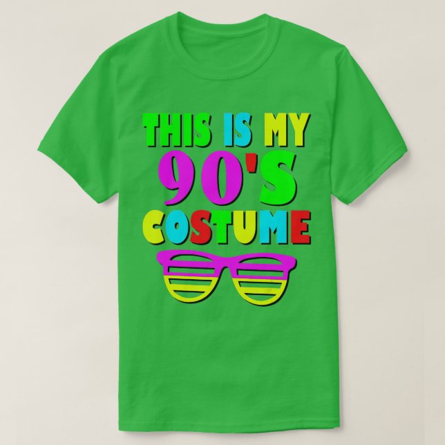 This Is My 90-s Costume  80's 90's Party  T-Shirt (Design Front)