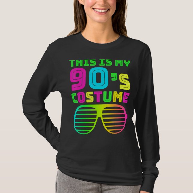 This Is My 90s Costume Retro 90s Music Theme Party T-Shirt (Front)