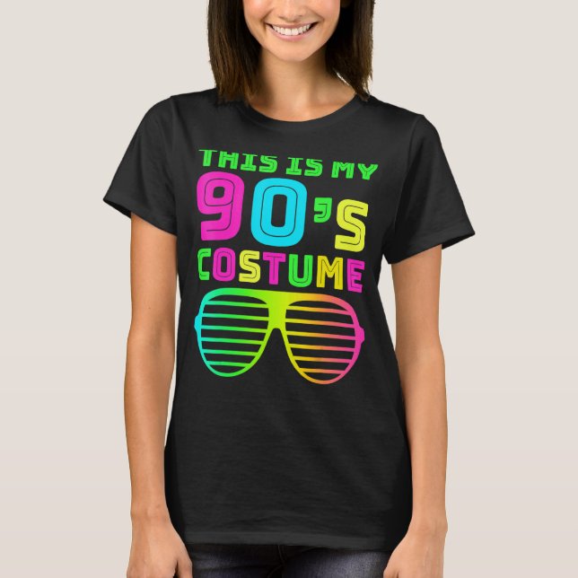 This Is My 90s Costume Retro 90s Music Theme Party T-Shirt (Front)