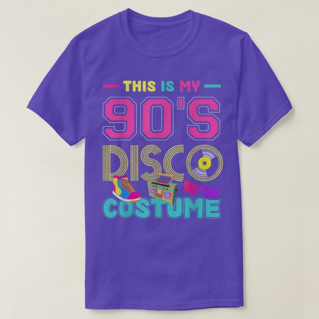 This Is My 90s Disco Costume Party Retro Music Nin T-Shirt (Design Front)