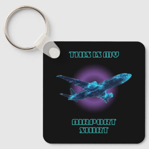 This is My Airport Shirt Family Travel Key Ring
