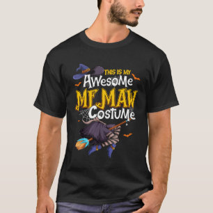 This Is My Awesome Memaw Costume Witch Vibes Hallo T-Shirt