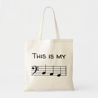 This is my B-A-G bass clef Tote Bag