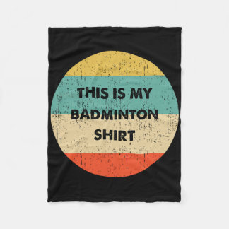 This Is My Badminton Fleece Blanket