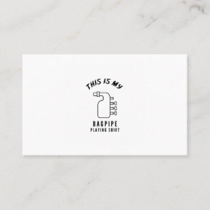 This is my Bagpipe Business Card