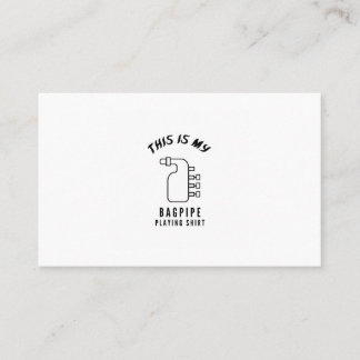 This is my Bagpipe Business Card